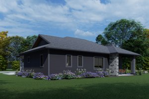 Exterior - Other Elevation 2 for Cottage House Plan #1069-27 - 2 bed, 2.5 bath