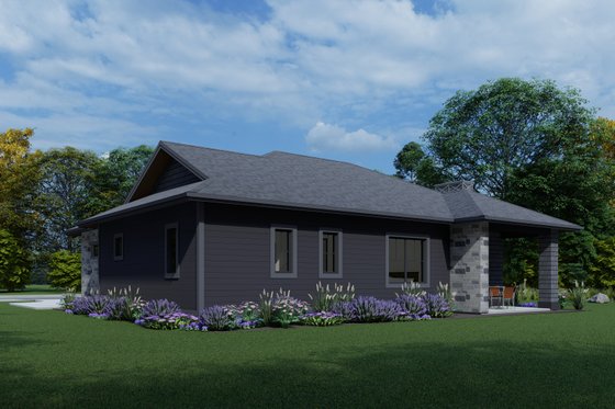 Exterior - Other Elevation 2 for Cottage House Plan #1069-27 - 2 bed, 2.5 bath