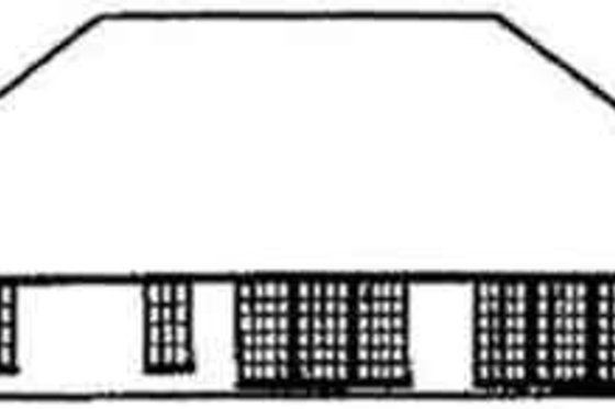 Exterior - Rear Elevation for Traditional House Plan #65-133 - 4 bed, 3 bath