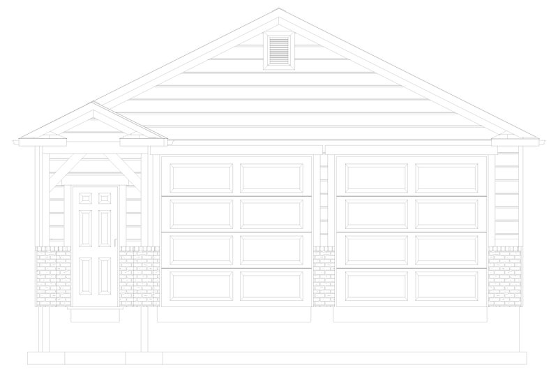 Home Plan - Exterior - Front Elevation 5 for Traditional House Plan #1060-87, 0 bath