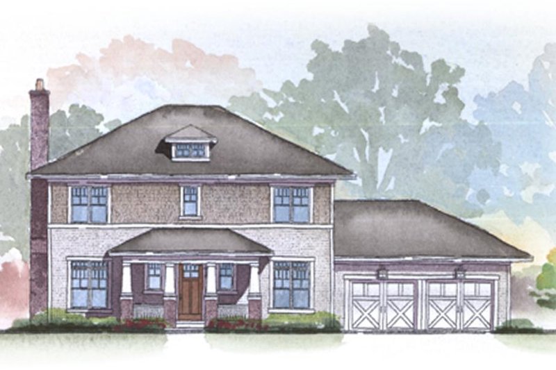 Dream House Plan - Exterior - Front Elevation for Traditional House Plan #901-24 - 3 bed, 2.5 bath