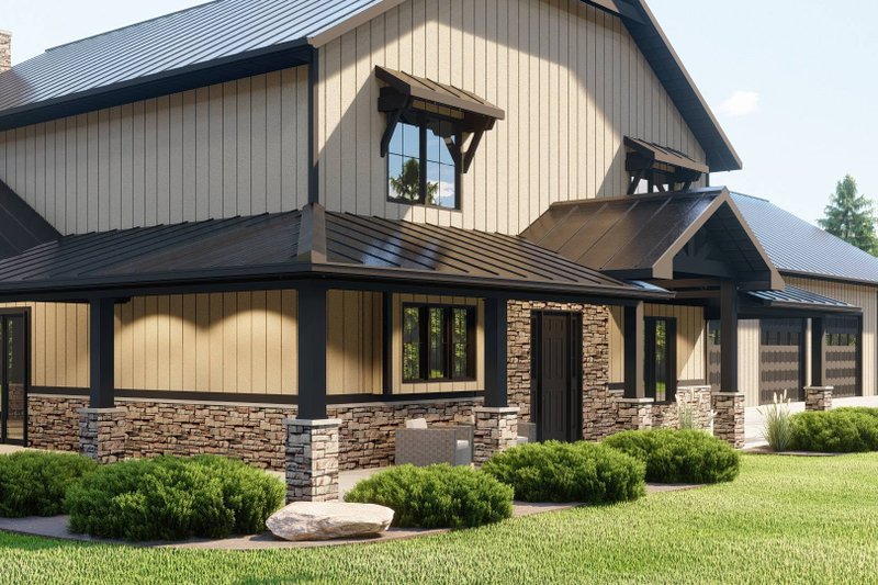 Home Plan - Exterior - Other Elevation 2 for Barndominium House Plan #1064-264 - 3 bed, 3 bath