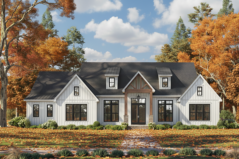 Dream House Plan - Exterior - Front Elevation 5 for Farmhouse House Plan #430-408 - 3 bed, 3.5 bath