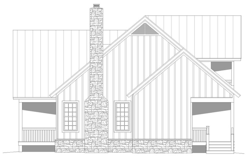 House Plan Design - Exterior - Other Elevation 1 for Country House Plan #932-594 - 3 bed, 3.5 bath