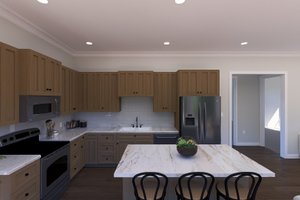 Interior - Kitchen for European House Plan #1060-325 - 2 bed, 1.5 bath