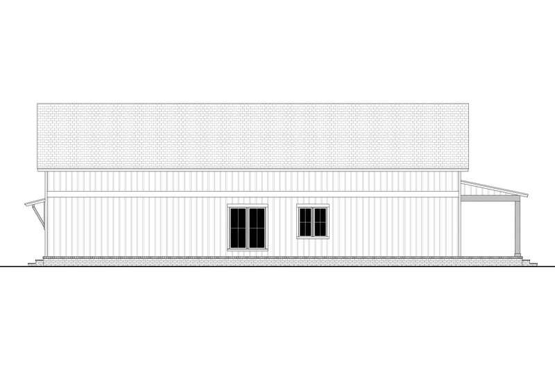 Home Plan - Exterior - Other Elevation for Barndominium House Plan #430-347 - 2 bed, 2 bath