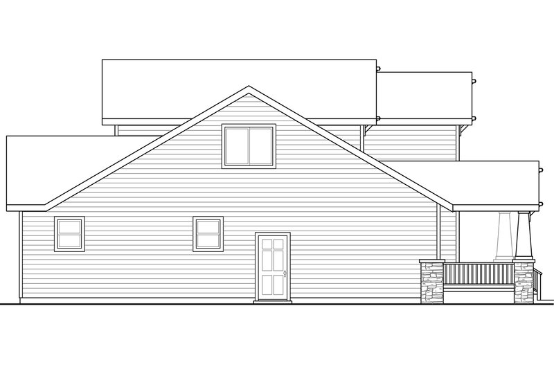 Dream House Plan - Exterior - Other Elevation for Craftsman House Plan #124-1210 - 4 bed, 2.5 bath
