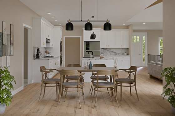 Interior - Dining Room for Craftsman House Plan #1089-53 - 3 bed, 2 bath
