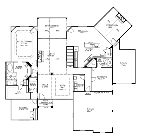 Home Plan - European Floor Plan - Main Floor Plan #437-70
