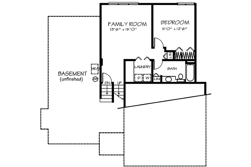Home Plan - Floor Plan - Upper Floor for Prairie House Plan #320-1126 - 3 bed, 2 bath