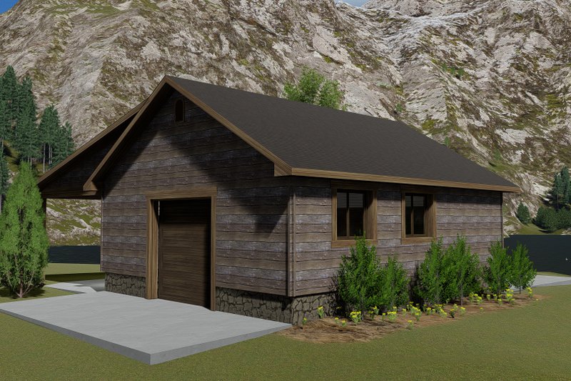 Dream House Plan - Exterior - Rear Elevation 1 for Traditional House Plan #1060-96, 0 bath