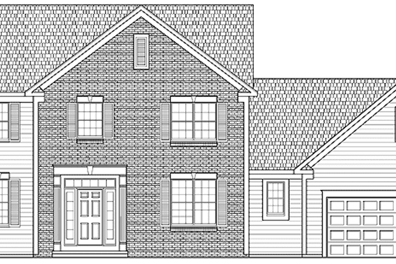 Architectural House Design - Traditional Exterior - Front Elevation Plan #328-329