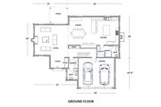European Style House Plan - 4 Beds 4 Baths 3180 Sq/Ft Plan #542-15 