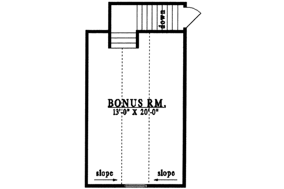 Floor Plan - Other Floor for Country House Plan #42-304 - 3 bed, 2 bath