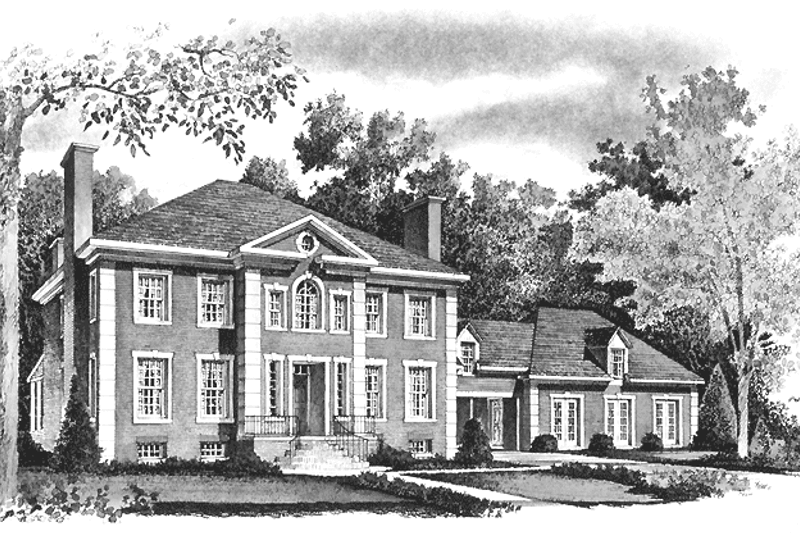 Dream House Plan - Colonial Exterior - Front Elevation Plan #1016-18