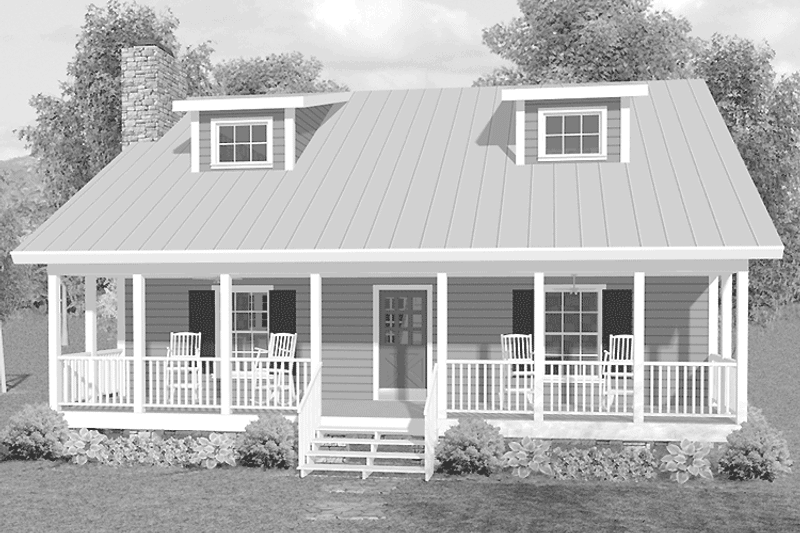 Dream House Plan - Exterior - Front Elevation 3 for Country House Plan #56-666 - 3 bed, 2.5 bath
