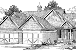 Traditional Exterior - Front Elevation Plan #70-1392