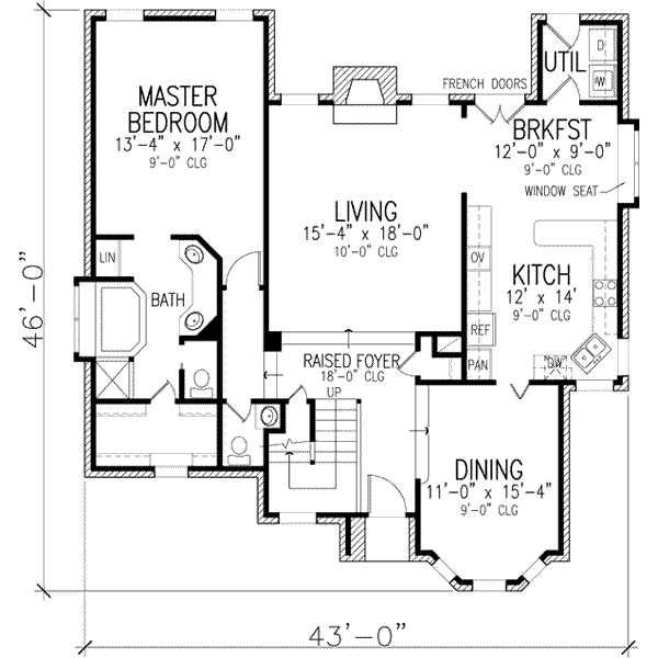 Home Plan - European Floor Plan - Main Floor Plan #410-370