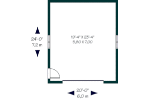 Floor Plan - Main Floor for Traditional House Plan #23-2189, 0 bath