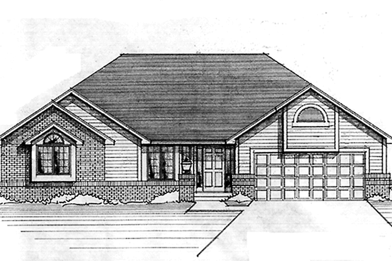 Dream House Plan - Ranch Exterior - Front Elevation Plan #51-808