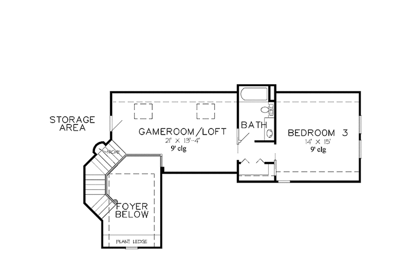 Home Plan - Floor Plan - Upper Floor for Country House Plan #968-30 - 3 bed, 3.5 bath