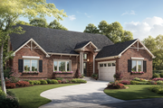 Ranch Style House Plan - 3 Beds 2 Baths 1992 Sq/Ft Plan #30-167 