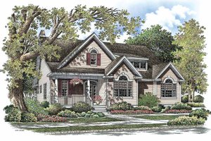 Country Exterior - Front Elevation Plan #929-765