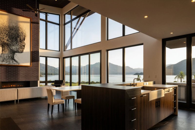 Dream House Plan - Interior - Family Room for Modern House Plan #80-229 - 3 bed, 3.5 bath