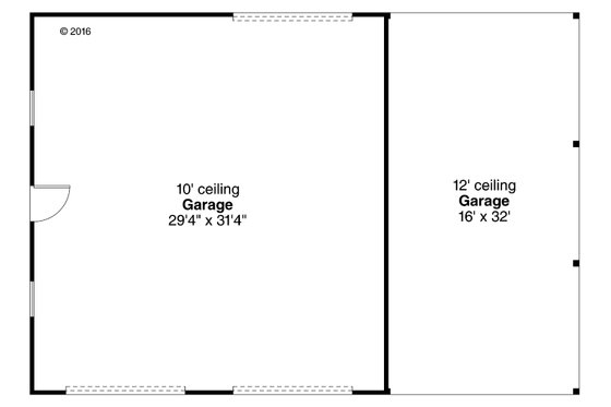 Floor Plan - Main Floor for Traditional House Plan #124-1054, 0 bath