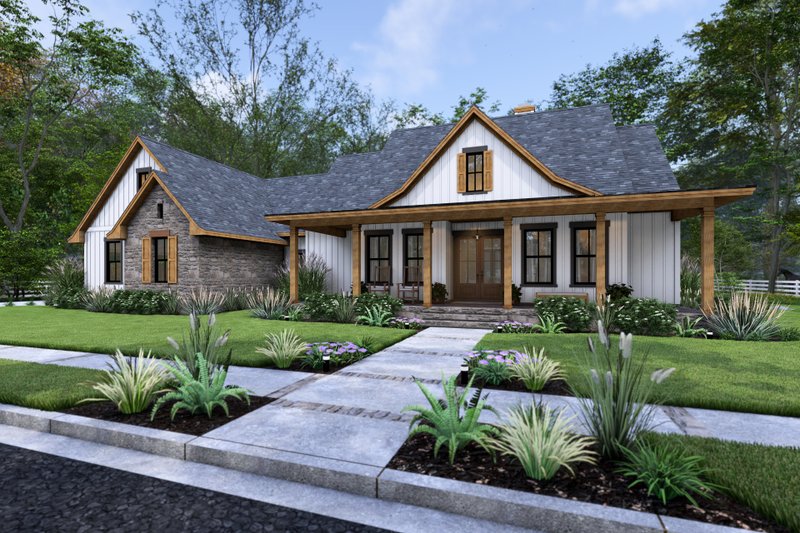 Cottage Style House Plan - 3 Beds 2.5 Baths 2093 Sq/Ft Plan #120-285