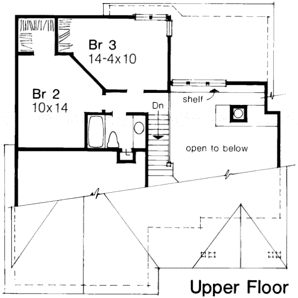 Country Floor Plan - Upper Floor Plan #320-137