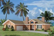 Mediterranean Style House Plan - 3 Beds 2 Baths 1932 Sq/Ft Plan #57-432 