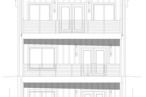 Exterior - Rear Elevation for Modern House Plan #932-423 - 3 bed, 2 bath