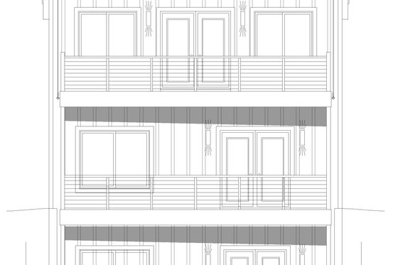 Exterior - Rear Elevation for Modern House Plan #932-423 - 3 bed, 2 bath