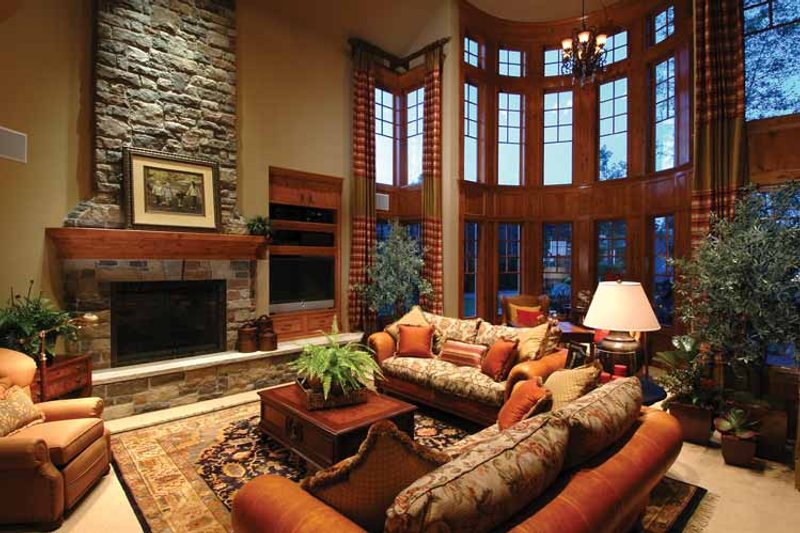 Dream House Plan - Interior - Family Room for Craftsman House Plan #132-353 - 4 bed, 5 bath