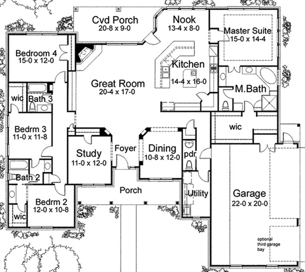 House Design - Traditional Floor Plan - Main Floor Plan #120-229