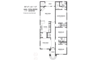 European Style House Plan - 3 Beds 2 Baths 1634 Sq/Ft Plan #424-195 