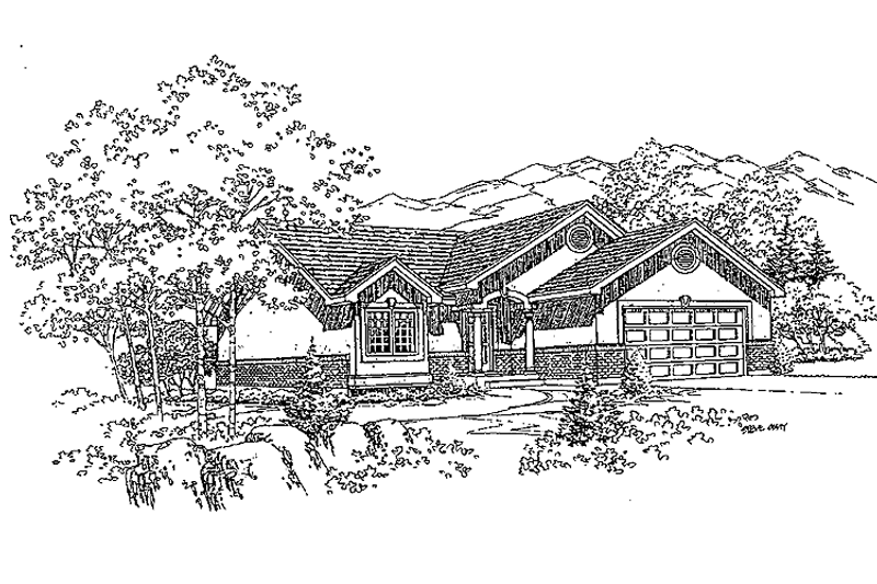 Home Plan - Traditional Exterior - Front Elevation Plan #308-298