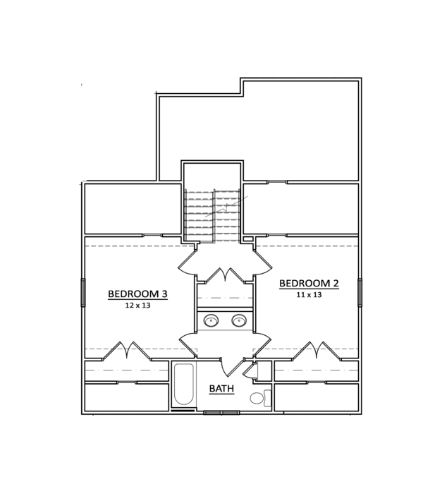 Home Plan - Craftsman Floor Plan - Upper Floor Plan #936-10