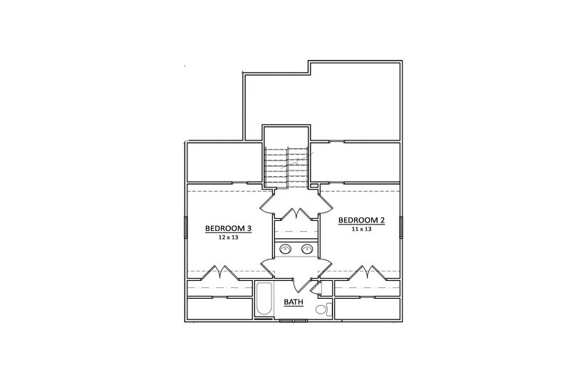 Home Plan - Floor Plan - Upper Floor 1 for Craftsman House Plan #936-10 - 3 bed, 2.5 bath