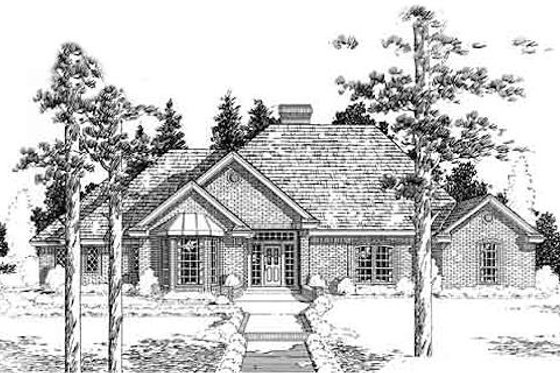 Exterior - Front Elevation for Traditional House Plan #310-791 - 3 bed, 2.5 bath