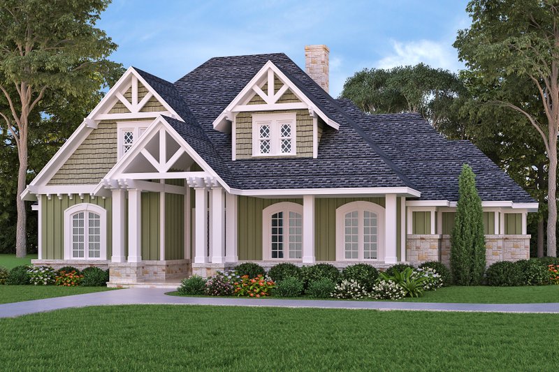 House Plan Design - Craftsman Exterior - Front Elevation Plan #45-604