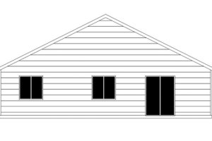 Exterior - Rear Elevation for Craftsman House Plan #943-47 - 3 bed, 2 bath