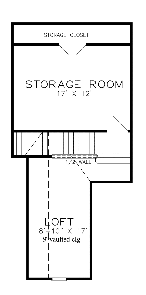 House Blueprint - Country Floor Plan - Upper Floor Plan #968-16