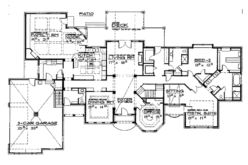 Dream House Plan - Floor Plan - Main Floor for Country House Plan #308-291 - 3 bed, 2.5 bath