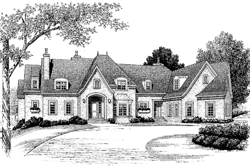 Dream House Plan - Exterior - Front Elevation 3 for Country House Plan #453-367 - 6 bed, 5 bath