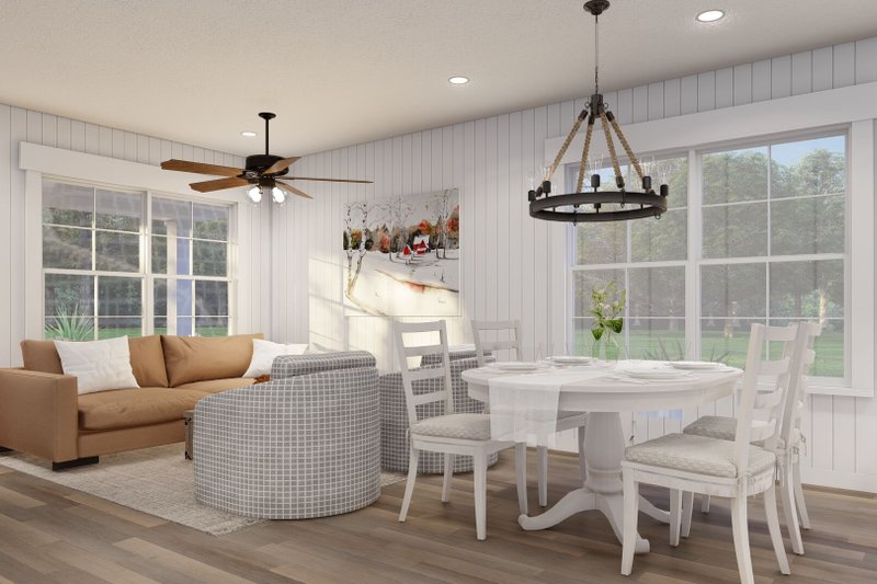 House Design - Interior - Dining Room for Cottage House Plan #923-356 - 3 bed, 2 bath
