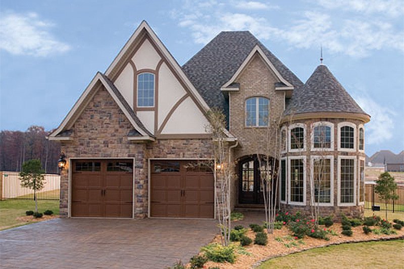 Dream House Plan - European Exterior - Front Elevation Plan #17-2307
