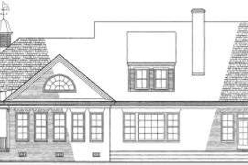 Dream House Plan - Exterior - Rear Elevation for Country House Plan #137-141 - 3 bed, 3 bath