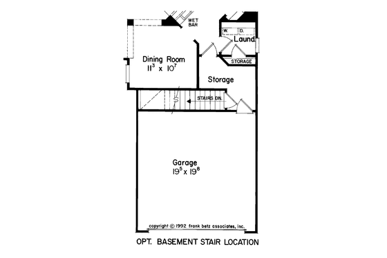 Floor Plan - Other Floor for Mediterranean House Plan #927-68 - 3 bed, 2 bath